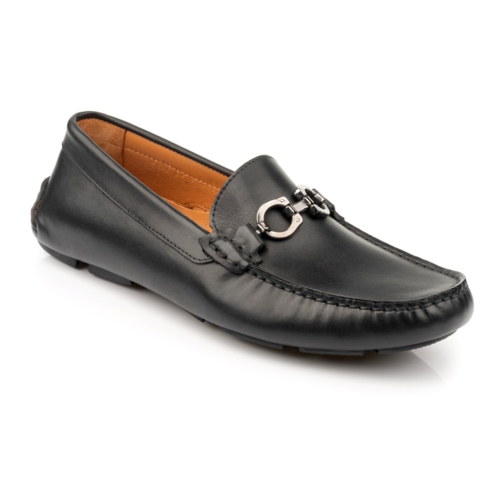 Boxer 19279 Ανδρικά Δερμάτινα Μαύρα Loafers Μοκασίνια