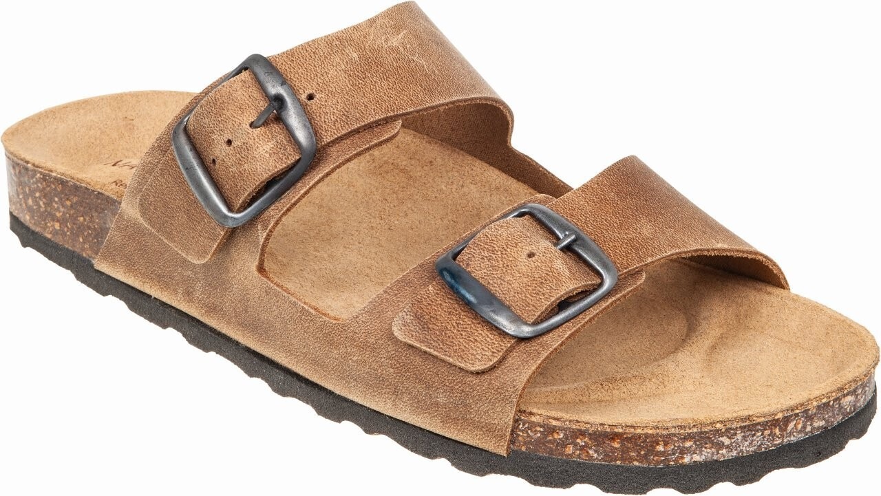 Relax Shoe Ανδρικά Δερμάτινα Ταμπά Σανδάλια Slides