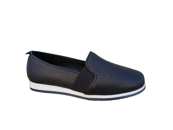 Safe Step 23877 Γυναικεία Δερμάτινα Ανατομικά Sneakers Μαύρο Χρώμα