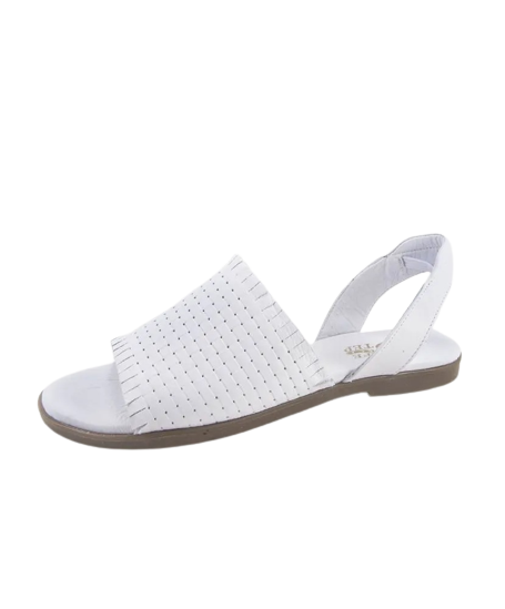 Safe Step 90421 Δερμάτινα Γυναικεία Σανδάλια Λευκά