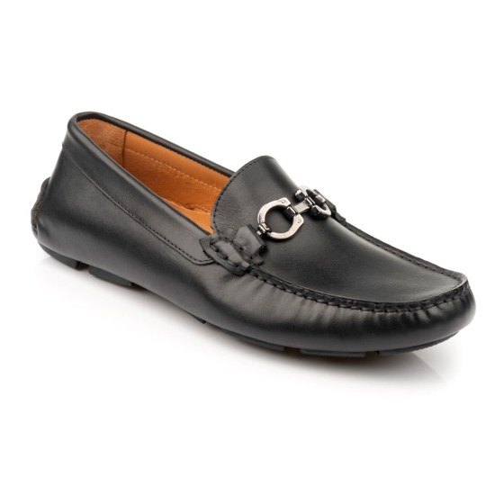 Boxer 19279 Ανδρικά Δερμάτινα Μαύρα Loafers Μοκασίνια 
