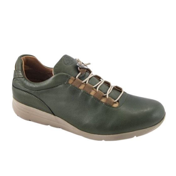 Safe Step 40402 Γυναικεία Ανατομικά Sneakers Χακί Δερμάτινα