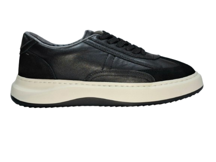 Soft Step G-02 Ανδρικά Δερμάτινα Μαύρα Sneakers