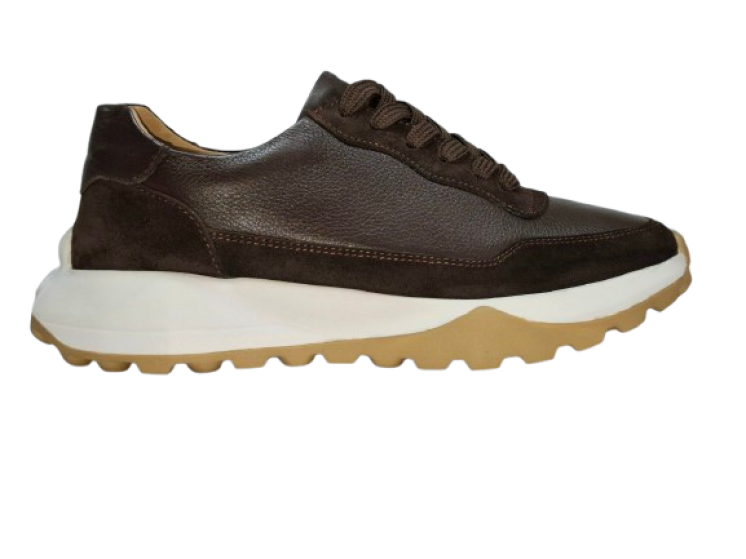 Soft Step 2011 Ανδρικά Δερμάτινα Sneakers Καφέ 