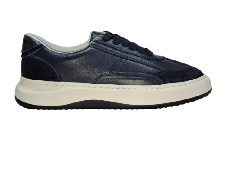 Soft Step G-02 Ανδρικά Δερμάτινα Sneakers Μπλε