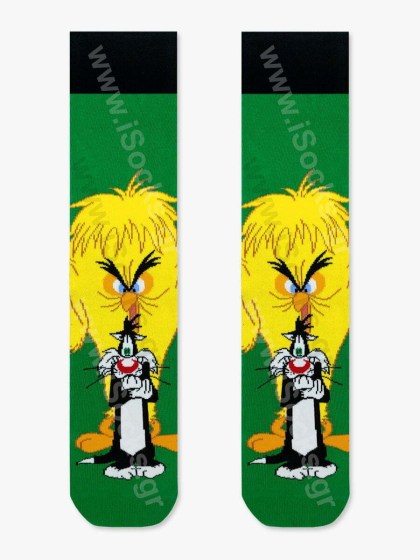 LOONEY TUNES Βαμβακερές Κάλτσες με Σχέδια Hyde & Go Tweet