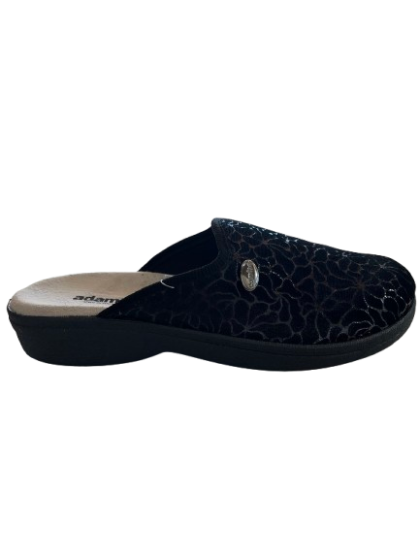 Adam's Comfort 25509 Γυναικείες Ανατομικές Παντόφλες Μαύρο Χρώμα