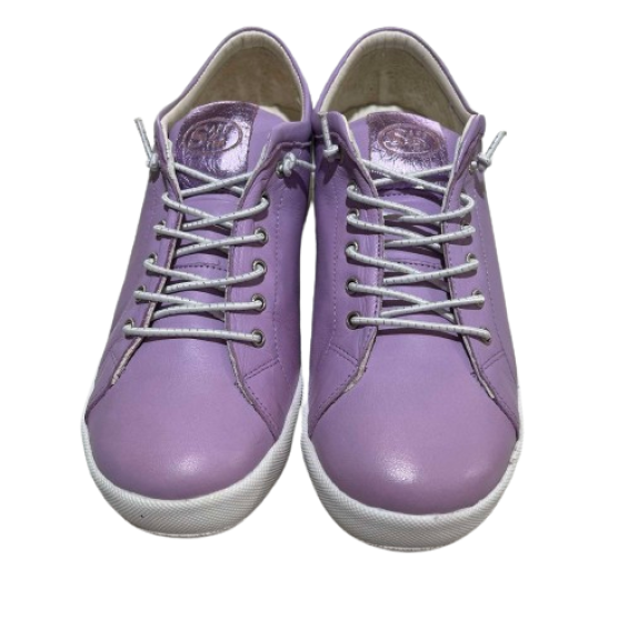 Safe Step 18403 Γυναικεία Ανατομικά Δερμάτινα Sneakers Μοβ