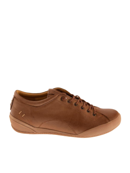 Ταμπά Δερμάτινα Ανατομικά Γυναικεία Sneakers με ελαστικά κορδόνια