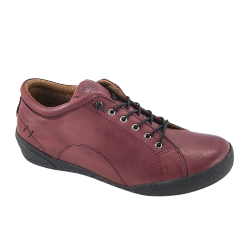 Safe Step 18403 Γυναικεία Δερμάτινα Ανατομικά Sneakers Μπορντό